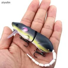 CVC Mouse Isca De Plástico Artificial Rato Pesca Swimbait Pike Bass Minnow Floatingbaits Equipamento Acessórios CV