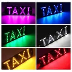 CVC LED Luz De Sinal Lâmpada De Táxi Para Logotipo TAXI USB Luzes Indicadoras De Painel De Cabine Decoração Automática C