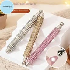 UloveBB Esmalte Magnético 2 Em 1 Sti Com Bola De Strass Caneta Magnética Para Unhas Função Dupla Olho De Gato Gel Polonê