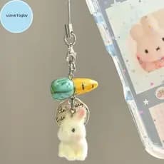 UloveBB Floing Animal Pingente Chaveiro Para Mulheres Meninas Bonito Bolsa Corrente Do Telefone Móvel Presentes BR