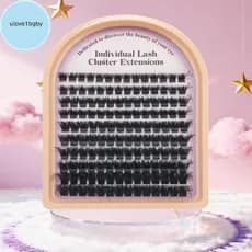 UloveBB 60-160D 10Row Fluffy Thi 5D Clusters De Cílios 8-16mm Individuais Finos Mistos Para Salão De Beleza E Uso Domést