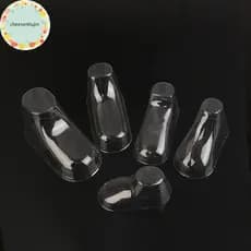 cheesenhujm 10 Pcs Transparente PVC Criança Botas Vitrine Suporte Quadro Pés Molde De Sapato De Plástico Maca Bebê Sos D