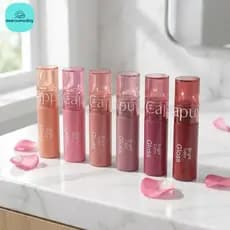 [seenuewday] Conjunto De Brilho Labial Espelhado De Vidro Hidratante , Bálsamo Leve E Brilhante , Para Meninas Adolescen