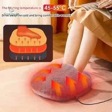 Peacesujn Aquecedor Elétrico De Pés , Almofada De Aquecimento De Temperatura Constante , Pelúcia Macia , Lavável , Inver