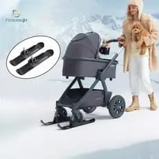 Peacesujn 1 Conjunto Carrinho De Bebê Auxiliares De Caminhada Inverno Ciclismo Esqui Trenó Bicicleta Snowboard Equilíbri