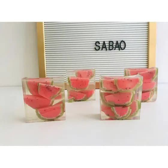 Essência para sabonete glicerinado melancia – 100gr.