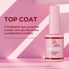 Top Coat Anylovy 10ml Selante Preparador de Unha Autonivelante Led Uv