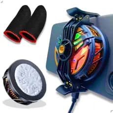 Cooler celular Gamer RGB Placa Pelthier '' QUE GELA'' Potente Cooler RGB Resfriador