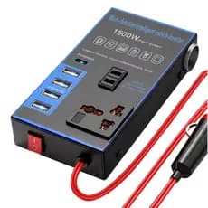 Inversor De Energia Para Carro De 1500w 12v 24v a 110v 220v