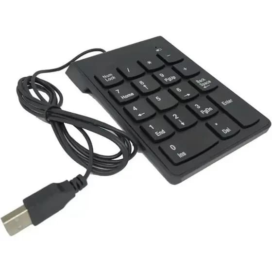 Mini Teclado Numérico Slim Portátil Usb Com Fio