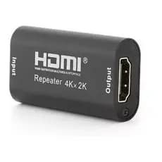 Repetidor Booster Amplificador Sinal Hdmi 4k 2k Emenda Fêmea