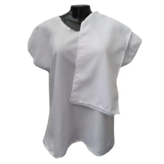 BATA CAMISU FEMININO E PANO DE CABEÇA UMBANDA E CAMDONBLÉ