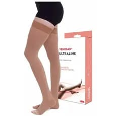 Meia Compressiva 7/8 Média Compressão 20-30mmhg Sem Ponteira Meia Coxa Venosan Ultraline 4000