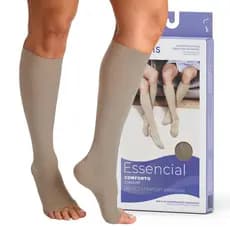 Meia Compressiva 3/4 AD 30-40mmhg Sigvaris Select Comfort Pé Aberto Tecnologia Efeito Climático Alta Compressão