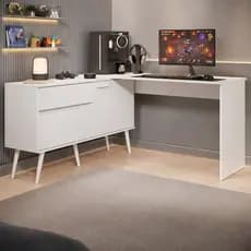 Mesa Gamer em L para Computador 2 Portas 1 Gaveta Arena Multimóveis MP6050