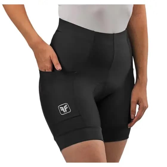 Bermuda De Ciclismo Free Force Feminina Basic 30 Preta