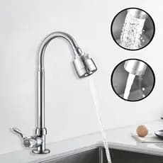 Torneira Cozinha Gourmet Bancada Flexível 1/4 Volta Cromo