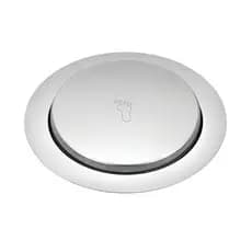 Ralo Inteligente Click Redondo Prata 10x10 15x15 Cm Inox Banheiro Lavabo Veda Cheiro