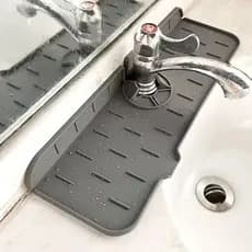 Protetor Torneira Cozinha Tapete Absorvente Banheiro Silicone
