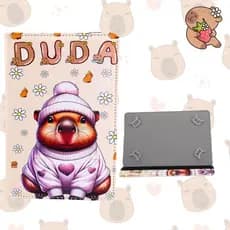 Capa Universal Compatível Tablet Samsung 7 e 8 Polegadas – Suporte Ajustável e Edição capibara varios modelos