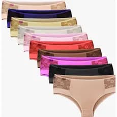 Calcinha Plus Size Kit Com 1 Unidade Cós Alto Detalhes Em Renda Microfibra