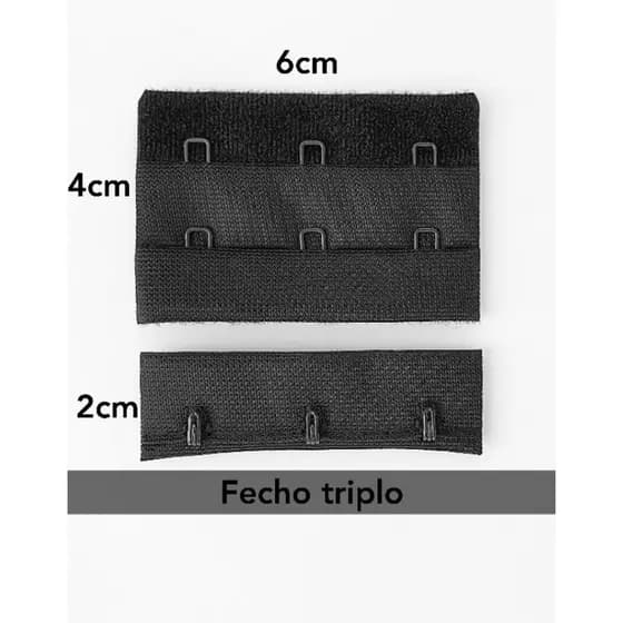 Pacote Com 5 Pares Fecho triplo Pra Sutien colchete body aviamentos de costura.