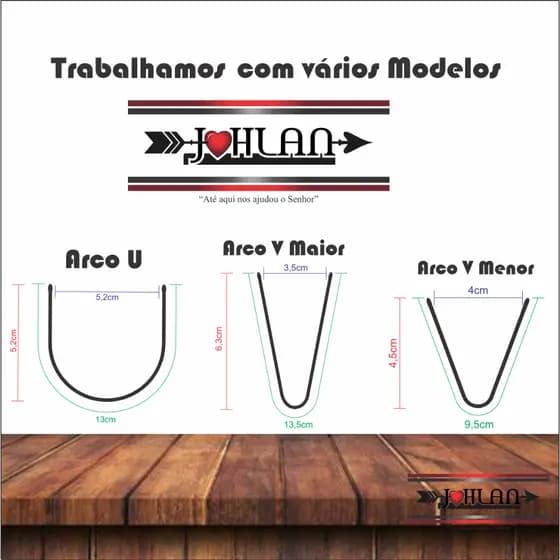 Arco em V - 10 unidade  Arco V