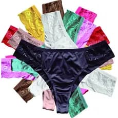 KIT 5 Fio Duplo Plus Size Microfibra Romântic Tanga Fio Dental Lateral Larga Tamanhos Grandes G ao G4