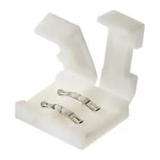 Kit 100 Conector rápido fita led 2 vias 5050 3528 8mm emenda fita de led