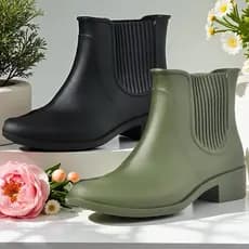 BUTINA FEMININA BOTA PVC ROÇA IMPERMEÁVEL LEVE MACIA ref.19