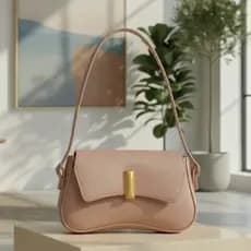 Bolsa Feminina Media Transversal Tiracolo De Mão Couro Sintético Blogueira Luxo