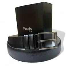Cinto Masculino Fasolo Couro Legítimo Fivela Níquel