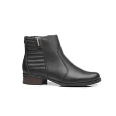 Bota Feminina Pegada Moderna Confortável Cano Baixo Macia