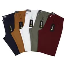 Bermuda Masculina Short Em Sarja Brim Colorida