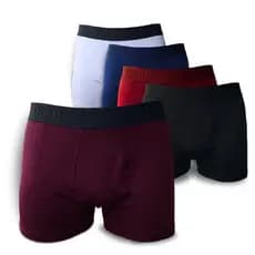 Kit 5 Cuecas Boxer Masculina Elástico Sublimado Box Microfibra Forro Algodão