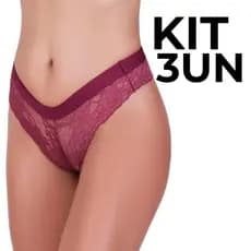 5 Calcinhas Fio dental com renda sensual CA011