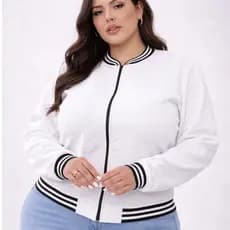 Jaqueta Bomber  Feminina Blusa de Frio Casaco Plus Size