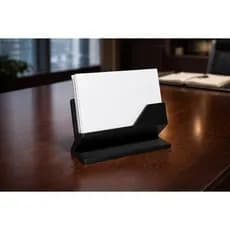 Suporte Para Cartão Corporativo Premium – Porta Cartões de Mesa Elegante para Escritório e Recepção