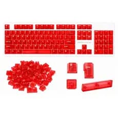 Kit 130 Teclas Vermelhas Transparentes Double Shot Cherry MX RGB