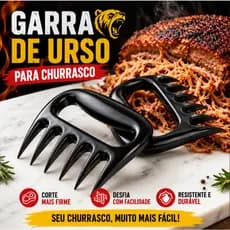 Kit 2 Garra de Urso Desfiadora de Carne para Churrasco Frango Pulled Pork Multiuso