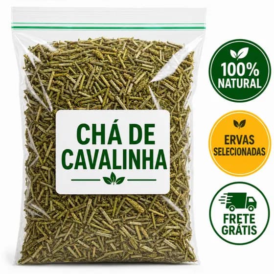 Cavalinha Chá Erva Seca Granel Natural Cabelo Unhas Fortes Orgânico Antioxidante 100% Natural