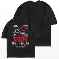 Camiseta Dexter Streetwear Harajuku Aesthetic Camisa Unissex 100% Algodão