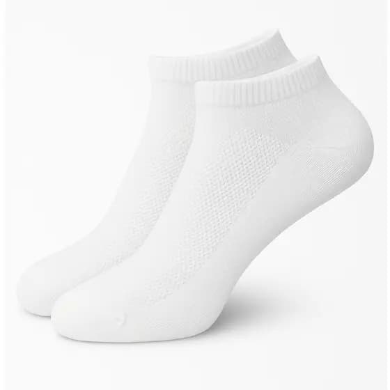 Kit Com 3 Pares de Meias Brancas Femininas Soquete Casual Versáteis Confortável