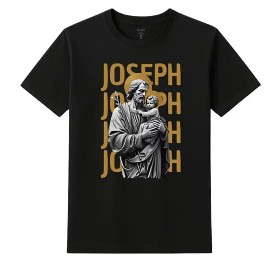 Camisa Premium 100% Algodão 'São José' Blusa Católica Unissex