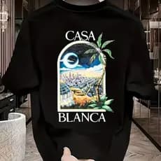 Camiseta Masculina Blusa Estampa Noite Camisa 100% Algodão
