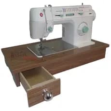 Gabinete portátil com Gaveta para máquina de Costura Domestica SINGER e ELGIN Madeira MDF