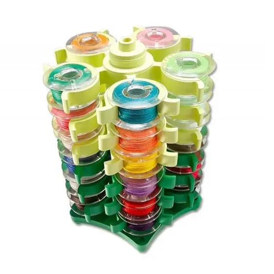 Porta Bobina Torre para Patchwork Costura 30 Bobinas