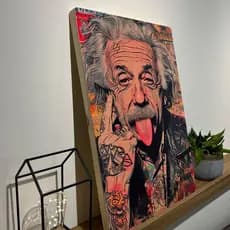 Quadro Decorativo Albert Einstein vida loka