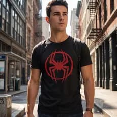 Camiseta Unissex Homem Aranha Vermelha Algodao 100% Estampa Geek Marvel Heroi Conforto Luxo Premium