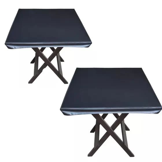 Kit 2 Capa Toalha de Mesa Plástica De Bar Lanchonete 70x70cm
